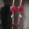 Framboos quarts met Amazoniet