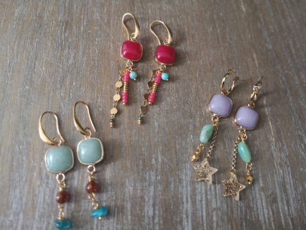 Framboos quarts met Amazoniet