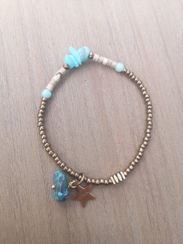 Ocean blue star armband