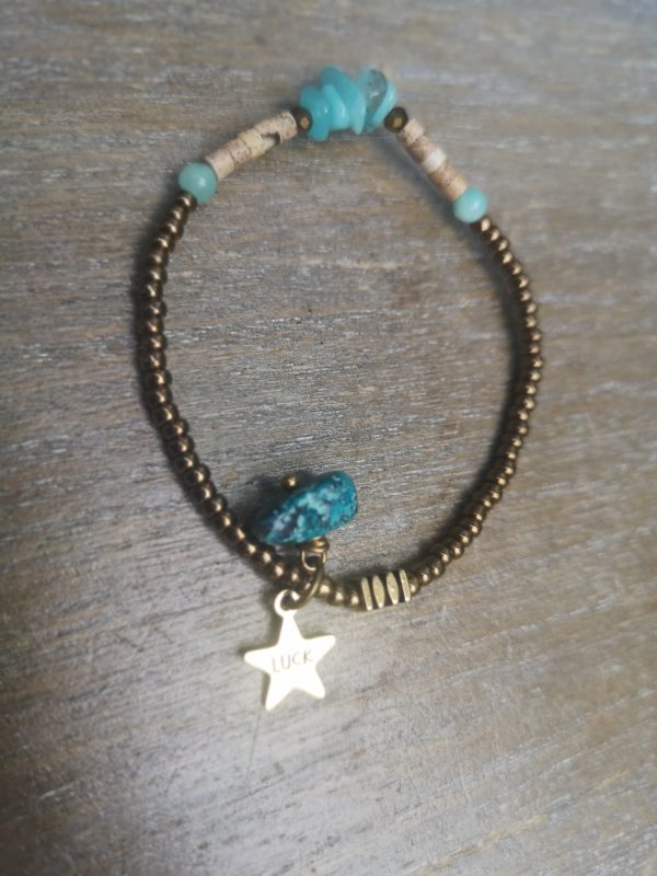 Ocean blue star armband