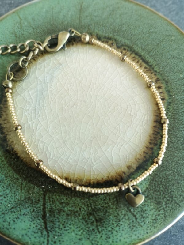 Fine gold-heart armbandje