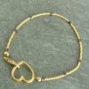 Fine gold big-heart single