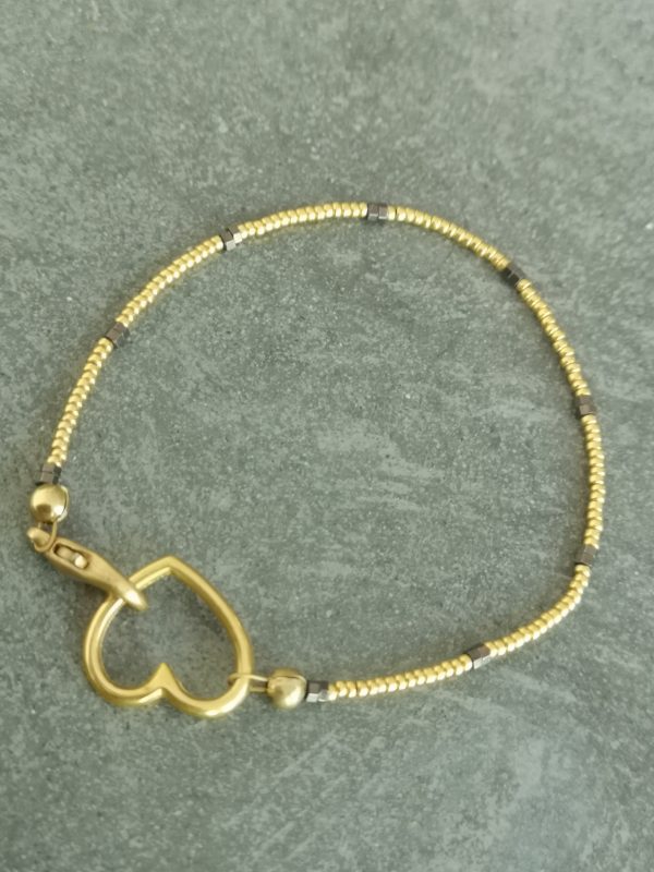 Fine gold big-heart single