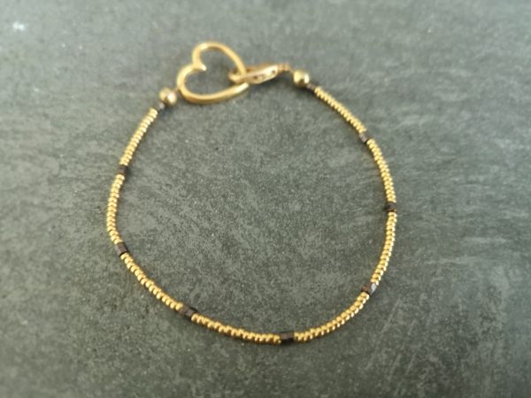 Fine gold big-heart single