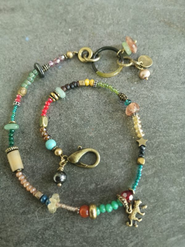 Double earth-Jade armband