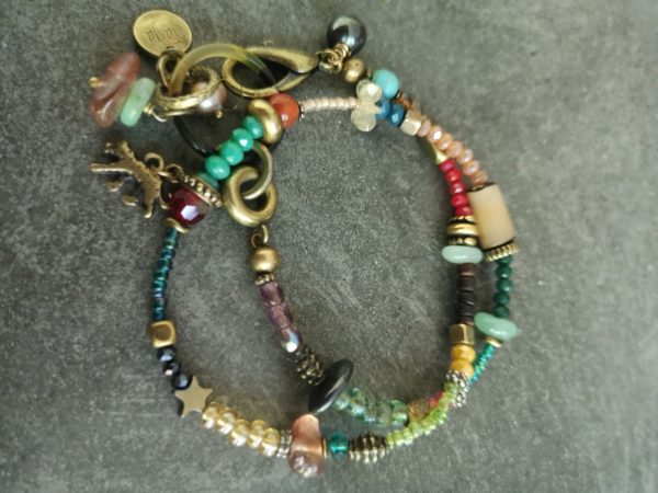 Double earth-Jade armband